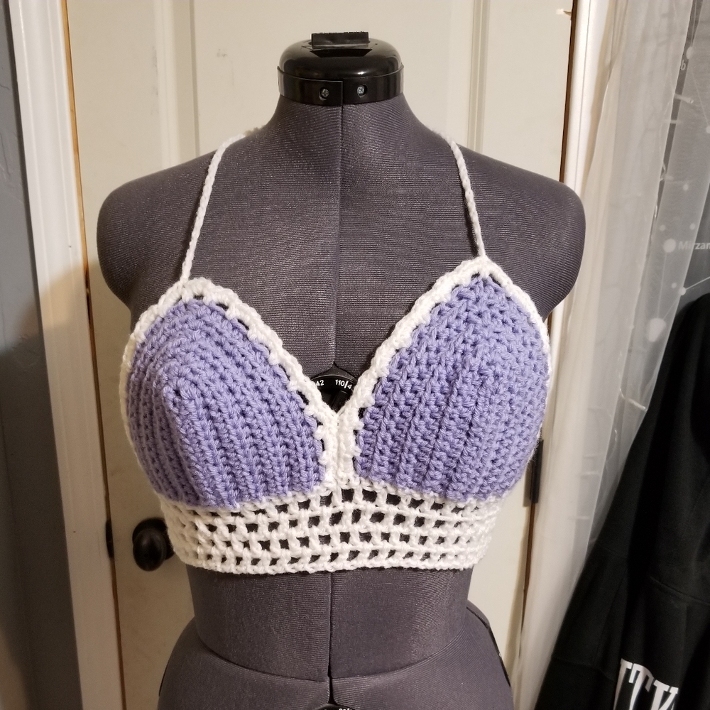 Crochet Bralette/Bikini Handmade - Picture 1 of 10